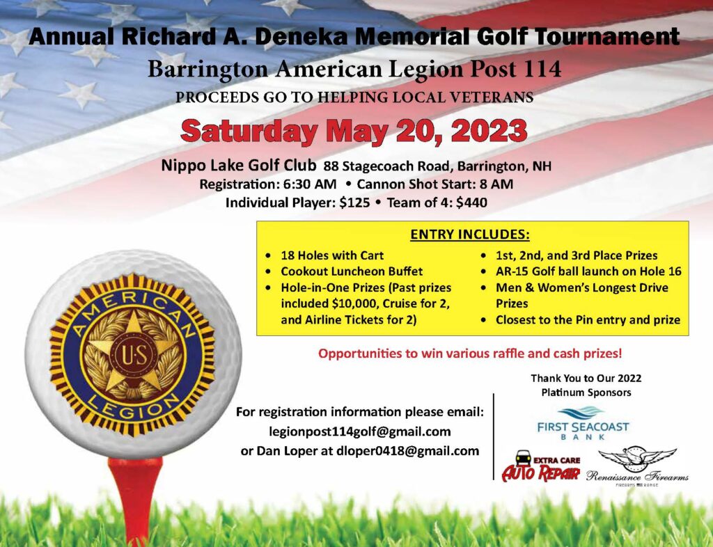 Golf Tournament Roger E. Cardin, Jr. Post 114